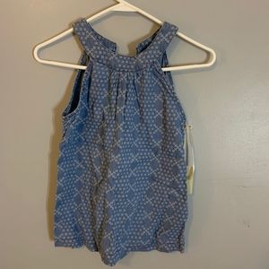 Girl Krazy, girls blue halter tank top size 12 NWT
